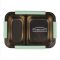 Homeatic Stainless Steel Lunch Box, Two Compartments, 750ml Capacity, Green, HMT-004