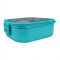 Homeatic Stainless Steel Lunch Box, Single Compartment, 1300ml Capacity, Blue, HMT-006