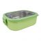 Homeatic Stainless Steel Lunch Box, Single Compartment, 1300ml Capacity, Green, HMT-006