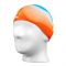 Swimming Silicone Cap For Children & Adults, Ferozi /Orange, CAP-122