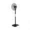 Sharp 16 Inches Stainless steel Stand Fan, Adjustable Height 134cm-150cm, 50W, Light Blue, PJS-169