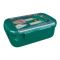 Kids Lunch Box, Spoon & Fork, Green, 10cm (W) x 18cm (H) x 5.5cm (D), 0339Kt