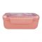 Kids Lunch Box, Spoon & Fork, Pink, 8.5cm (W) x 17cm (H) x 5.5cm (D), 0339Kt