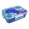 Stainless Steel Lunch Box With Spoon & Chop Stick, Blue, 25329