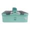 Stainless Steel Lunch Box, 2 Compartments, 1100ml, Sea Green, 18cm (W) x 16cm (H) x 6cm (D), Yk-117