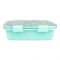 Stainless Steel Lunch Box, 2 Compartments & Cutlery, 850ml, Sky Blue, 12.5cm (W) x 18.5cm (H) x 5cm (D), 7087