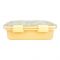 Stainless Steel Lunch Box, 2 Compartments & Cutlery, 850ml, Peach, 12.5cm (W) x 18.5cm (H) x 5cm (D), 7087