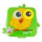 Kids Carnival Plastic Lunch Box, Cutlery & 70ml Sauce Jar, 1120ml, Green & Yellow, 13cm (W) x 15cm (H) x 5cm (D), 7111