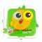 Kids Carnival Plastic Lunch Box, Cutlery & 70ml Sauce Jar, 1120ml, Green & Yellow, 13cm (W) x 15cm (H) x 5cm (D), 7111