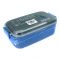 Plastic Lunch Box With 2 Compartments & Cutlery, 1000ml Capacity, Blue, Yc9008