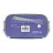 Plastic Lunch Box, 2 Compartments & Cutlery, 1000ml, Purple, 7.5cm (W) x 16cm (H) x 5.5cm (D), Yc9008