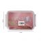 Plastic Lunch Box, Cutlery, 800ml, Pink, 11 cm (W) x 16 cm (H) x 5.5cm (D), Yb-1825