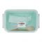 Plastic Lunch Box, Cutlery, 800ml, Sea Green, 6.3in (H) x 4.2in (W) x 1.7in (D), Yb-1825