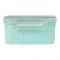 Plastic Lunch Box, Cutlery, 800ml, Sea Green, 6.3in (H) x 4.2in (W) x 1.7in (D), Yb-1825