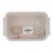 Plastic Lunch Box, Cutlery, 800ml, Beige, 6.5in (H) x 4.3in (W) x 2in (D), Yb-1825