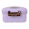 Plastic Lunch Box, 3 Compartments & Cutlery, Purple, 9cm (W) x 16cm (H) x 5.5cm (D), K-181