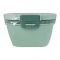 Plastic Double Layer Lunch Box, Cutlery, 1700ml, Sea Green, 10.5cm (W) x 11.5cm (H) x 8.5 cm (D), Yc-9030