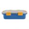 Stainless Steel Lunch Box, 3 Compartments, 850ml, Blue, 11.5cm (W) x 18cm (H) x 5cm (D), 70691