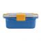 Stainless Steel Lunch Box, 3 Compartments, 850ml, Blue, 11.5cm (W) x 18cm (H) x 5cm (D), 70691