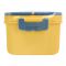 Plastic Lunch Box, 3 Compartments & Cutlery & 330ml Soup Cup, 1500ml, Yellow, 6.9in (H) x 4.1in (W) x 2.8in (D), Zb-6325