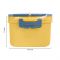 Plastic Lunch Box, 3 Compartments & Cutlery & 330ml Soup Cup, 1500ml, Yellow, 6.9in (H) x 4.1in (W) x 2.8in (D), Zb-6325