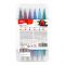 Deli Double Ended Tip Felt Pens, 12 Assorted Colors, Smooth Coloring, Washable Ink, For 3+ Children's, EC15112