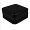 Portable Mini Shiny Jewelry Storage Organizer Box For Rings, Earrings & Necklaces, Black, 100586