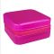 Portable Mini Shiny Jewelry Storage Organizer Box For Rings, Earrings & Necklaces, Pink, 100586