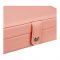 Portable Artificial Leather Jewelry Storage Organizer Box For Rings, Earrings & Necklaces, Pink, 100595