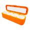 Inaaya Plastic 4 Portions Seasoning Box With Jars & Spoons, Kitchen Spice Master Set, Orange, 100652