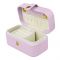 Mini Jewelry Storage Organizer Box For Rings, Earrings & Necklaces, Baby Pink, 101017