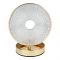 Round Crystal Table Lamp, Rechargeable, 12 Hours Of Charging, RGBW, Tactile Switch, 101246