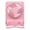 Folding Lamp Fan With USB, Three Wind Speed, Led Light & Front Digital Display, 5.5W, Pink, 101330