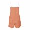 Poppy Camisole & Shorts, Lightweight Cotton Sleepwear For Women, Ideal For Summer, Orange, 139