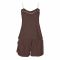 Poppy Camisole & Shorts, Lightweight Cotton Sleepwear For Women, Ideal For Summer, Dark Brown, 139