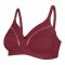 Poppy Everyday Essentials Non-Padded, Wireless Cotton Bra, Versatile & Suitable For Various Occasions, Maroon, 03 Bra