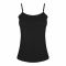 Poppy Camisole, Breathable Cotton & Crease-Free Material, Ideal For Both Innerwear And Outerwear, Black, 004