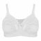 Poppy Everyday Essentials Non-Padded, Wireless Cotton Bra, Versatile & Suitable For Various Occasions, White, 03 Bra