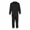 Poppy Pajama Set, Front Open Collared Shirt With Laces & Trouser, Premium Soft Silk Loungewear For Women, Black, 136