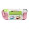 Homeatic Plastic Lunch Box With Cutlery, 1100ml/200ml Capacity, 6cm(H)x13cm(W),9.5cm(D), Pink, HMT-011