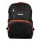 Bembel 18" Inch Black & Red Backpack, Water Resistant, Polyester Fabric, Ideal For Grade 5 - 8, 100242