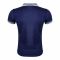 Basix Men's Navy Blue Textured Jacquard Collar Polo With Embroidered Logo, MPS -102