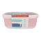 Tedemei Steel Lunch Box, 1.4 Liter Capacity, Pink, 19.5cm (H) x 13.5cm (W) x 7.5cm (D), 6863