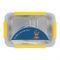 Happy Steel 2 Partitions Lunch Box, 20cm (H) x 12.5cm (W) x 6cm (D), Blue