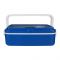 Wonderful Stainless Steel Lunch Box With Spoon & Fork, 18.5cm (H) x 10.5cm (W) x 6.4cm (D), Blue