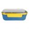 Plastic Lunch Box With Spoon, 1100ml Capacity, Blue, 0 21.5cm (H) x 13cm (W) x 7cm (D), 335