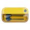 Plastic Lunch Box With Spoon, 1100ml Capacity, Blue, 0 21.5cm (H) x 13cm (W) x 7cm (D), 335