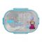 Stainless Steel 2 Partitions Lunch Box With Spoon, 18.5cm (H) x 12cm (W) x 5cm (D), Frozen