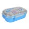 Stainless Steel 2 Partitions Lunch Box With Crockery & Cutlery, Doremon