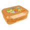 Lion Star Plastic Snap Lunch Box, 16cm (H) x 12cm (W) x 6cm (D), Brown, SB-32